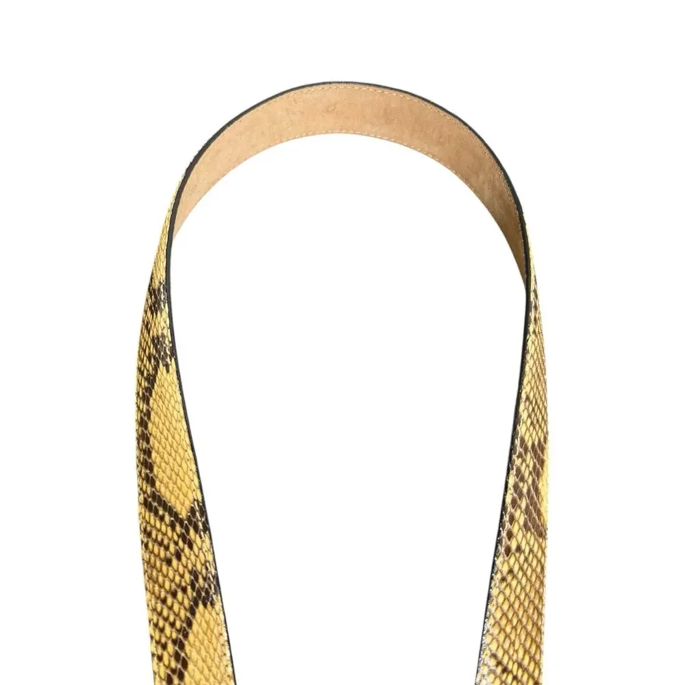 Vintage 90's Snakeskin WCM New York Genuine Python Belt Size L